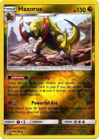 Unified Minds Haxorus #156/236 reverse holo
